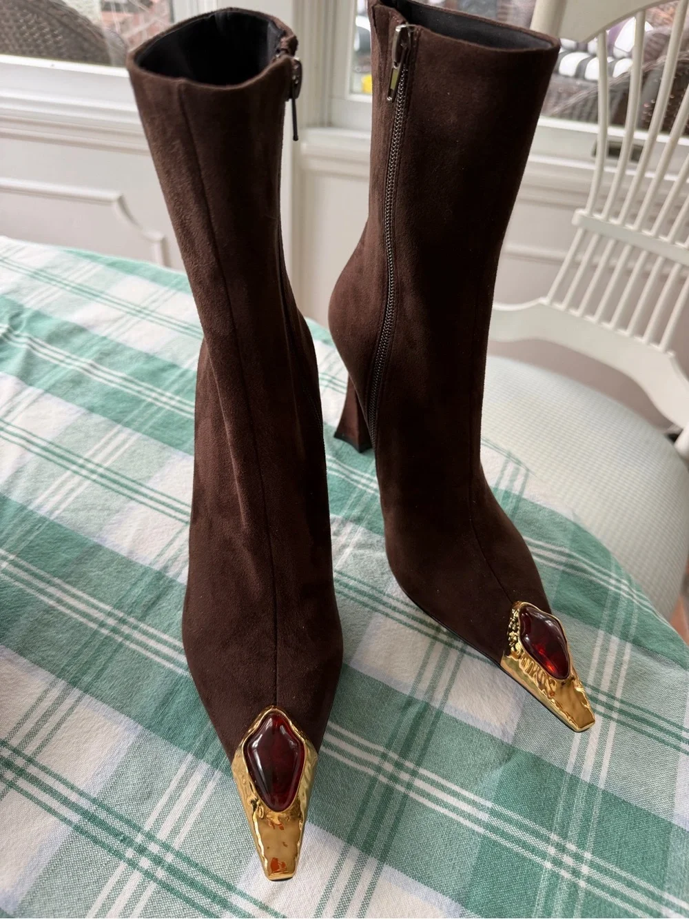 Jeffrey Campbell “the stone “espresso brown suede size 6 nwt sold out - Picture 2 of 9